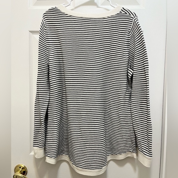 Talbots Striped V Neck Sweater Size XL - Picture 3 of 4